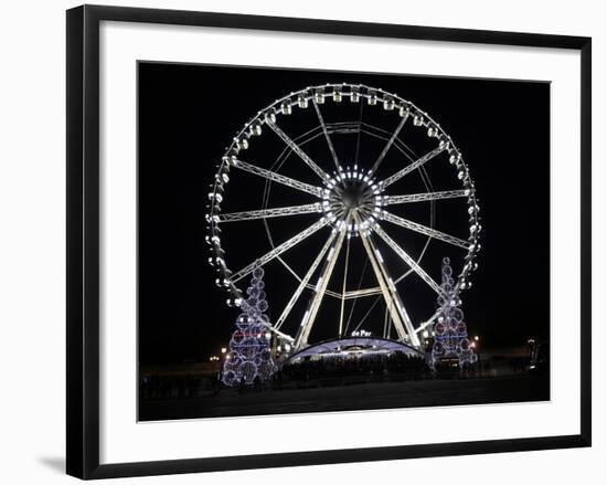 Ferris Wheel at Place De La Concorde, Paris, France, Europe-Godong-Framed Photographic Print