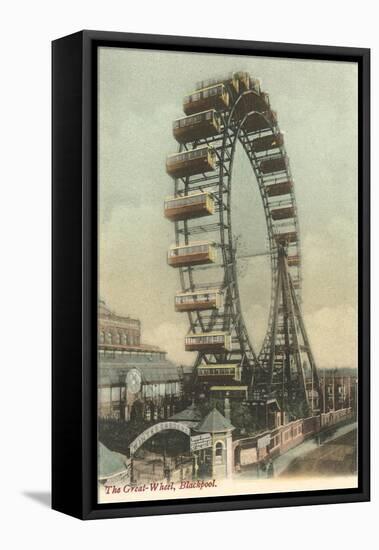 Ferris Wheel, Blackpool, England-null-Framed Stretched Canvas