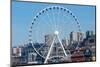 Ferris Wheel Buildings Waterfront Seattle Washington-BILLPERRY-Mounted Photographic Print
