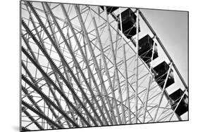 Ferris Wheel Bw-John Gusky-Mounted Photographic Print