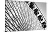 Ferris Wheel Bw-John Gusky-Stretched Canvas