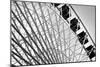 Ferris Wheel Bw-John Gusky-Mounted Photographic Print