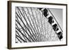 Ferris Wheel Bw-John Gusky-Framed Photographic Print