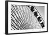 Ferris Wheel Bw-John Gusky-Framed Photographic Print