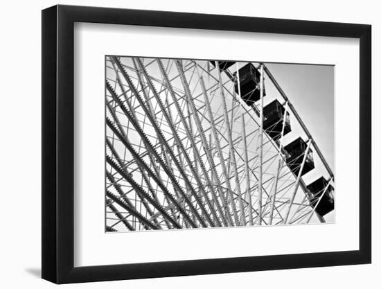 Ferris Wheel Bw-John Gusky-Framed Photographic Print