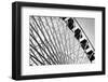 Ferris Wheel Bw-John Gusky-Framed Photographic Print