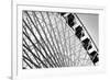 Ferris Wheel Bw-John Gusky-Framed Photographic Print