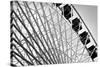 Ferris Wheel Bw-John Gusky-Stretched Canvas