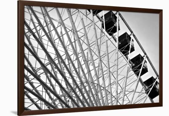 Ferris Wheel Bw-John Gusky-Framed Photographic Print