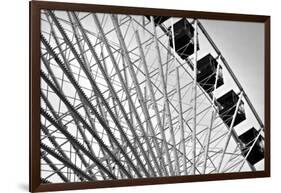 Ferris Wheel Bw-John Gusky-Framed Photographic Print