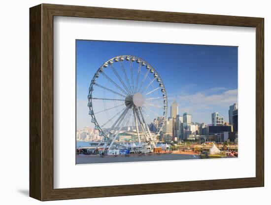 Ferris Wheel, Central, Hong Kong Island, Hong Kong, China, Asia-Ian Trower-Framed Photographic Print