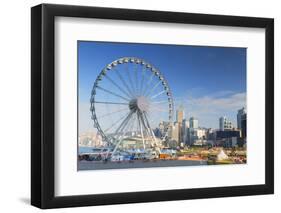 Ferris Wheel, Central, Hong Kong Island, Hong Kong, China, Asia-Ian Trower-Framed Photographic Print