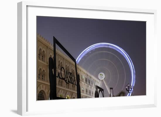 Ferris Wheel 'Eye of the Emirates' at the Amusement Park 'Al Qasba', Emirate of Sharjah-Axel Schmies-Framed Photographic Print