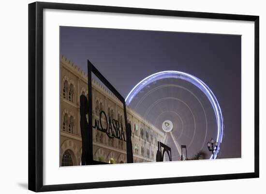 Ferris Wheel 'Eye of the Emirates' at the Amusement Park 'Al Qasba', Emirate of Sharjah-Axel Schmies-Framed Photographic Print