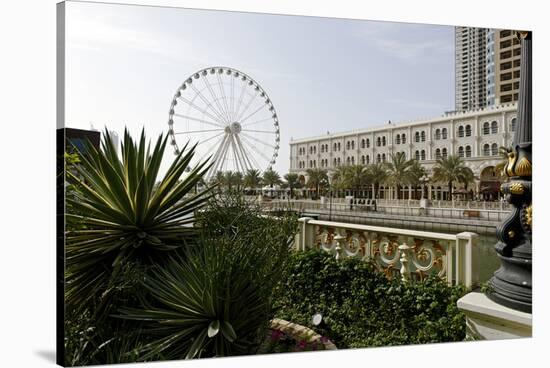 Ferris Wheel 'Eye of the Emirates' at the Amusement Park 'Al Qasba', Emirate of Sharjah-Axel Schmies-Stretched Canvas