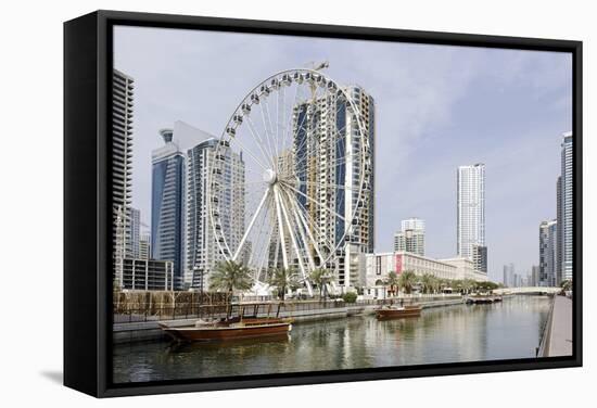 Ferris Wheel 'Eye of the Emirates' at the Amusement Park 'Al Qasba', Emirate of Sharjah-Axel Schmies-Framed Stretched Canvas