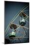 Ferris Wheel in Amusement Park on Clear Blue Sky-OZMedia-Mounted Photographic Print