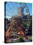 Ferris Wheel in the Family Fun Center at Waterfront Park, Portland, Oregon, USA-Janis Miglavs-Stretched Canvas