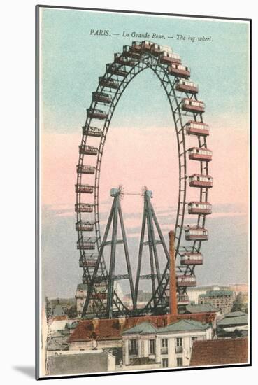 Ferris Wheel, Paris, France-null-Mounted Art Print