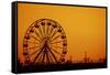 Ferris Wheel Sunset-sebra-Framed Stretched Canvas