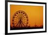 Ferris Wheel Sunset-sebra-Framed Photographic Print