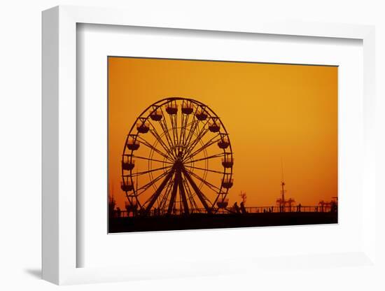 Ferris Wheel Sunset-sebra-Framed Photographic Print