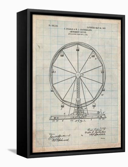 Ferris Wheel-Cole Borders-Framed Stretched Canvas