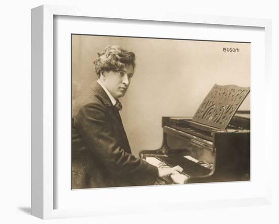 Ferruccio Benvenuto Busoni Italian Pianist and Composer-null-Framed Photographic Print