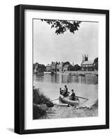 Ferry across the Thames to the 'London Apprentice' Inn, Isleworth, London, 1926-1927-McLeish-Framed Giclee Print