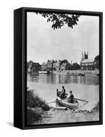 Ferry across the Thames to the 'London Apprentice' Inn, Isleworth, London, 1926-1927-McLeish-Framed Stretched Canvas