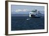 Ferry approaching Colman Dock on Elliott Bay, Seattle, Washington, USA-Jamie & Judy Wild-Framed Photographic Print