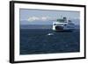 Ferry approaching Colman Dock on Elliott Bay, Seattle, Washington, USA-Jamie & Judy Wild-Framed Photographic Print