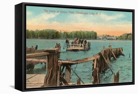 Ferry at Bemus Point, Chautauqua, New York-null-Framed Stretched Canvas