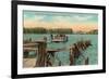 Ferry at Bemus Point, Chautauqua, New York-null-Framed Art Print