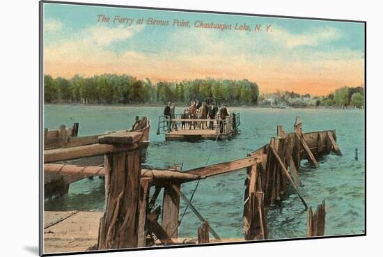 Ferry at Bemus Point, Chautauqua, New York-null-Mounted Art Print