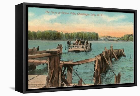 Ferry at Bemus Point, Chautauqua, New York-null-Framed Stretched Canvas