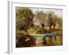 Ferry at Clifton (Oil on Board)-Henry John Yeend King-Framed Giclee Print