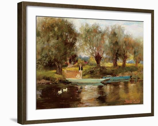 Ferry at Clifton (Oil on Board)-Henry John Yeend King-Framed Giclee Print