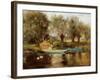 Ferry at Clifton (Oil on Board)-Henry John Yeend King-Framed Giclee Print