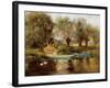 Ferry at Clifton (Oil on Board)-Henry John Yeend King-Framed Giclee Print