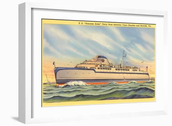 Ferry between Cape Charles and Norfolk, Virginia-null-Framed Art Print