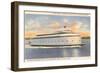 Ferry Between Seattle and Bremerton, Washington-null-Framed Art Print