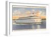 Ferry Between Seattle and Bremerton, Washington-null-Framed Art Print