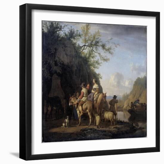 Ferry Boat, 1666-Adriaen van de Velde-Framed Giclee Print