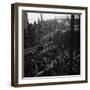 Ferry Boat Commuters from Staten Island Disembarking at Ferry Slip in Manhattan-Andreas Feininger-Framed Photographic Print