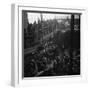 Ferry Boat Commuters from Staten Island Disembarking at Ferry Slip in Manhattan-Andreas Feininger-Framed Photographic Print