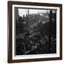 Ferry Boat Commuters from Staten Island Disembarking at Ferry Slip in Manhattan-Andreas Feininger-Framed Photographic Print