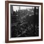 Ferry Boat Commuters from Staten Island Disembarking at Ferry Slip in Manhattan-Andreas Feininger-Framed Photographic Print