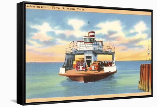 Ferry Boat, Galveston, Texas-null-Framed Stretched Canvas