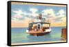 Ferry Boat, Galveston, Texas-null-Framed Stretched Canvas